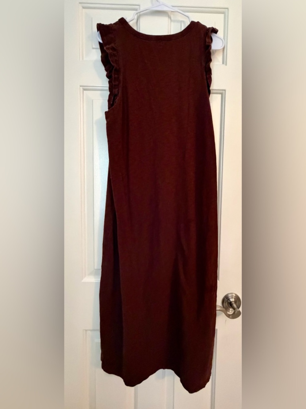 Universal Thread Rust Ruffle-Trim Midi Dress - Picture 4 of 6